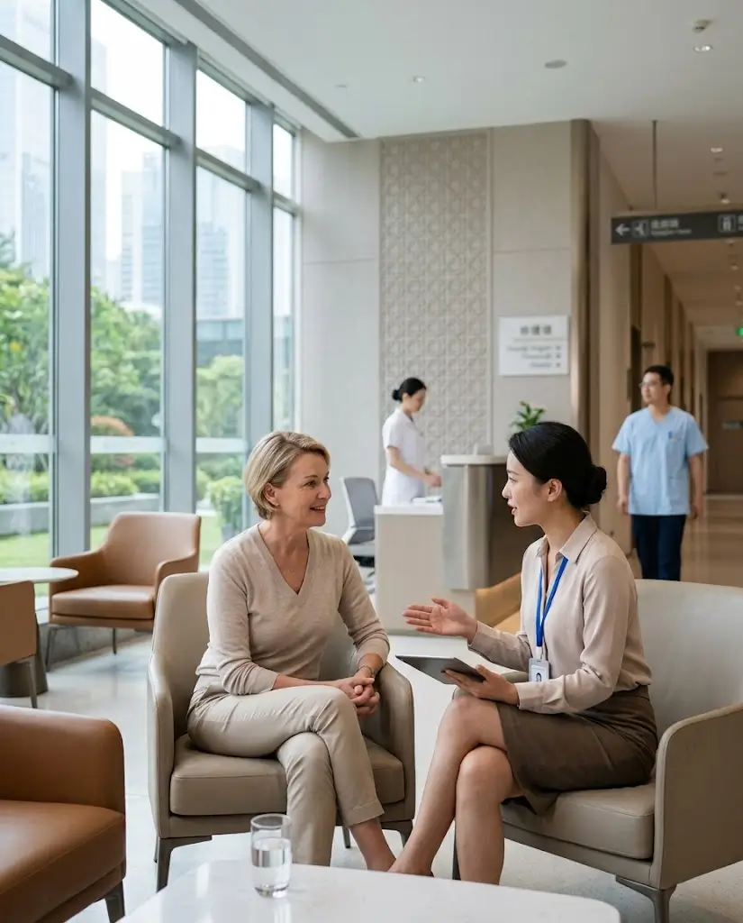 International patient receiving medical coordination support in China