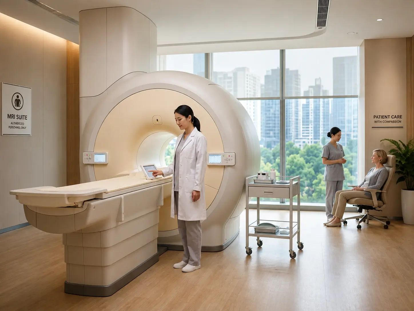 Advanced medical imaging center in China with MRI equipment