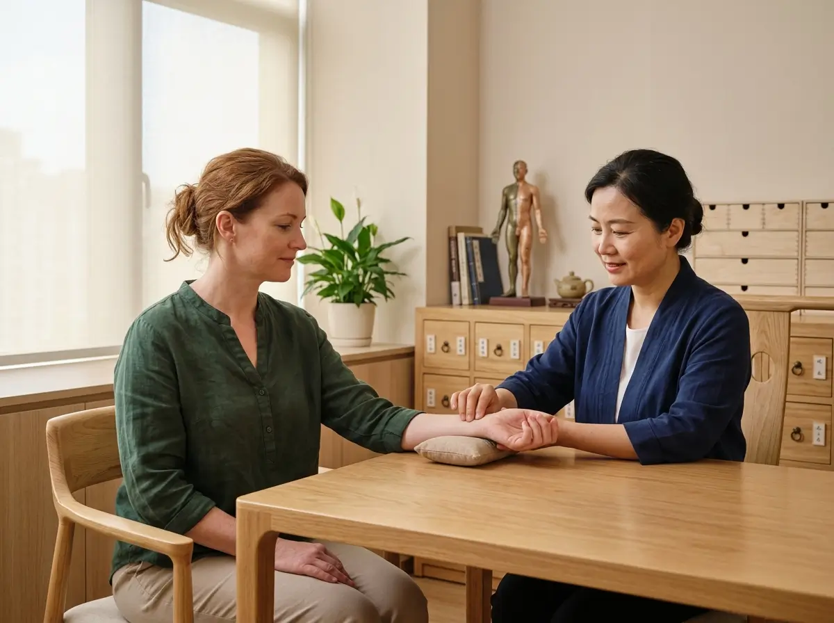 Traditional Chinese Medicine consultation for an international patient in China